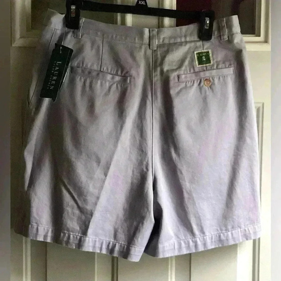 NWT NWT Lauren Ralph Lauren  High Rise light Lavender Chino Shorts Size 12 - Picture 5 of 7